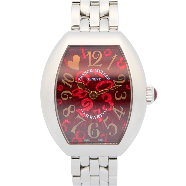 FRANCK MULLER Heart to Heart Wrist Watch 5002SQZC11HJRED Quartz SS Used Women