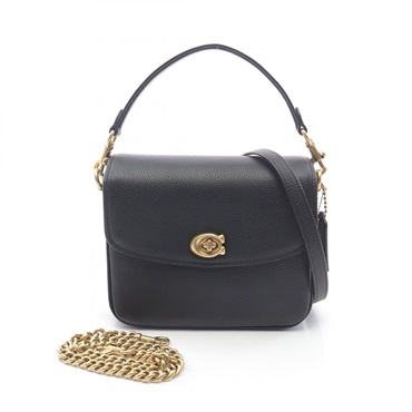 COACH Cassie 2Way Crossbody Chain Shoulder Handbag 88346/B4 leather Black NEW