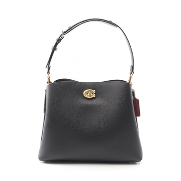 COACH Willow Shoulder Bag C2621/B4 Leather Black NEW Women