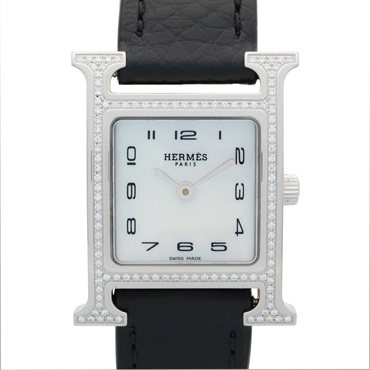 HERMES H watch Wrist Watch HH1.235 Quartz Stainless Steel Used Women