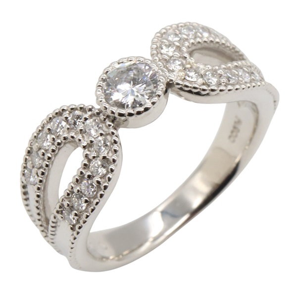 JEWELRY Diamond Ring Pt900 Platinum Used women US size 6.5