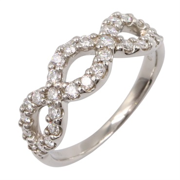 JEWELRY Diamond Ring Pt900 Platinum Used women US size 6.5