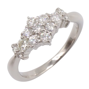 JEWELRY Diamond Ring Pt900 Platinum Used women US size 5.25