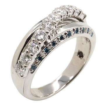 JEWELRY Diamond Ring Pt900 Platinum Used women US size 4.75