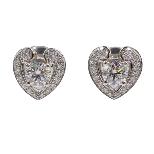 CARTIER Your Mine Diamond Pierced Earrings Pt950 Platinum Used Women