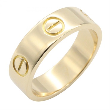 CARTIER Love Ring 18KYG Yellow Gold Used women US size 5.75 #52