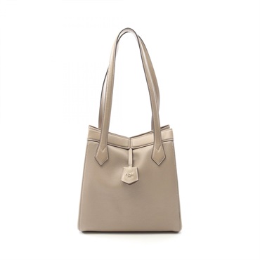FENDI ORIGAMI MEDIUM Tote Shoulder Bag 8BH414APZAF11WS Leather Beige Used Women