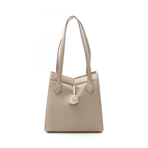 FENDI ORIGAMI MEDIUM Tote Shoulder Bag 8BH414APZAF11WS Leather Beige Used Women