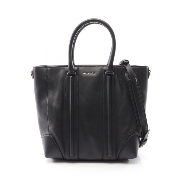 GIVENCHY Lucrezia Tote Shoulder Bag leather Black Used Women