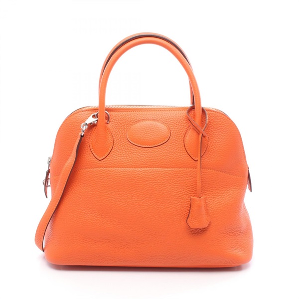 HERMES Bolide31 Shoulder Handbag 073419CK Clemence leather Feu Used Women R SHW