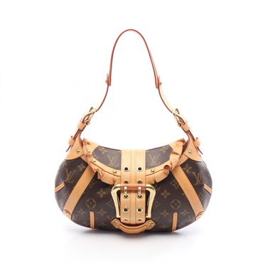 LOUIS VUITTON Leonor Shoulder Bag M92394 Monogram canvas leather Brown Used LV