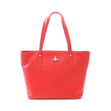 Vivienne Westwood SHOPPER Orb Shoulder Tote Bag 4D01000 leather Red NEW Women