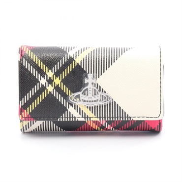 Vivienne Westwood Orb key holder 51020001S0012O101 canvas Pink Black NEW Women