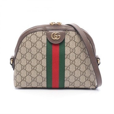 GUCCI Ophidia GG Supreme Small Shoulder Bag 499621 canvas leather Beige Used