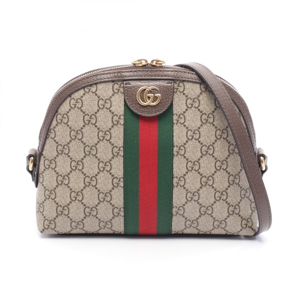 GUCCI Ophidia GG Supreme Small Shoulder Bag 499621 canvas leather Beige Used