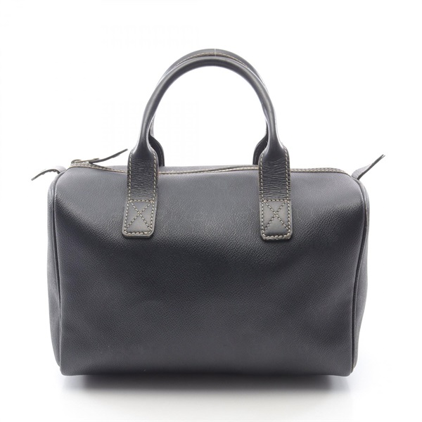 Christian Dior Honeycomb Handbag Canvas Leather Black Used Women CD