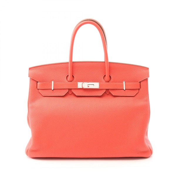 HERMES Birkin 35 Handbag Togo leather Pink Rouge pivoine Used Women SHW R
