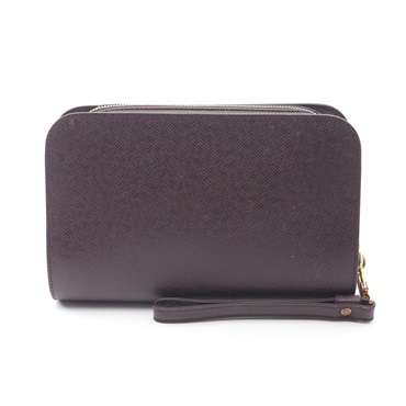 LOUIS VUITTON Baikal Clutch bag M30186 Taiga leather Bordeaux Acajou Used mens