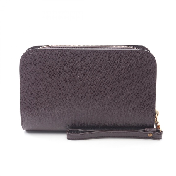 LOUIS VUITTON Baikal Clutch bag M30186 Taiga leather Bordeaux Acajou Used mens