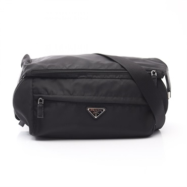 PRADA Crossbody Shoulder Bag VA0994 Nylon Black Used Mens