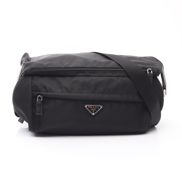 PRADA Crossbody Shoulder Bag VA0994 Nylon Black Used Mens