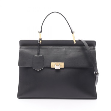 BALENCIAGA Rudis shoulder Handbag 330883 leather Black Used Women
