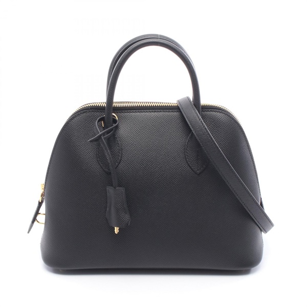 HERMES Bolide1923 25 Shoulder Handbag Epsom leather Black Used Women GHW K