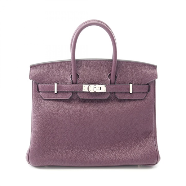 HERMES Birkin 25 Handbag Togo leather Purple Cassis Used Women SHW U
