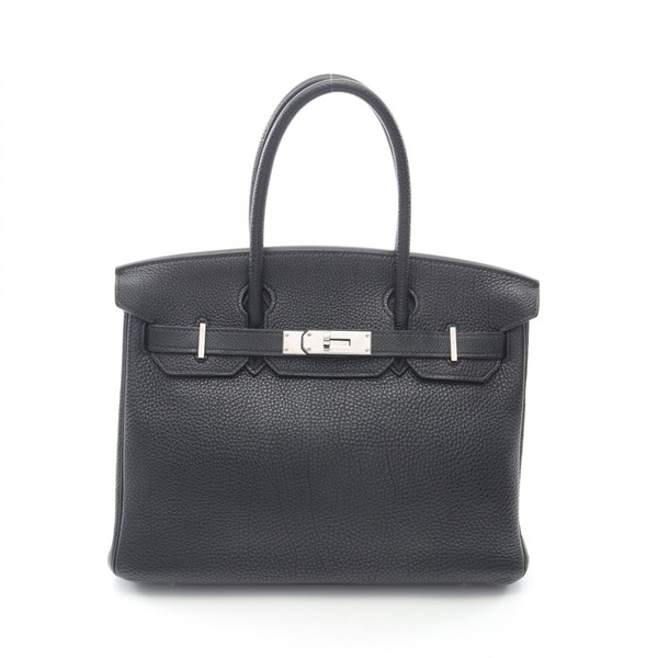 HERMES Birkin 30 Handbag Togo leather Black Used Women SHW K