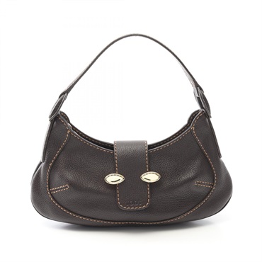 TOD'S Shoulder Bag leather Brown Used Women