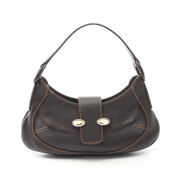 TOD'S Shoulder Bag leather Brown Used Women