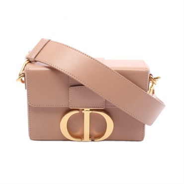 Christian Dior 30 Montaigne Box Shoulder Bag M9204UMOS leather Pink Used Women
