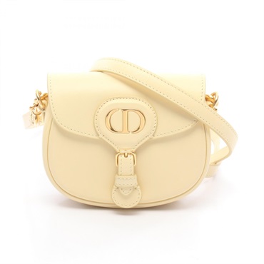 Christian Dior BOBBY Micro Shoulder Bag leather pastel yellow Used Women
