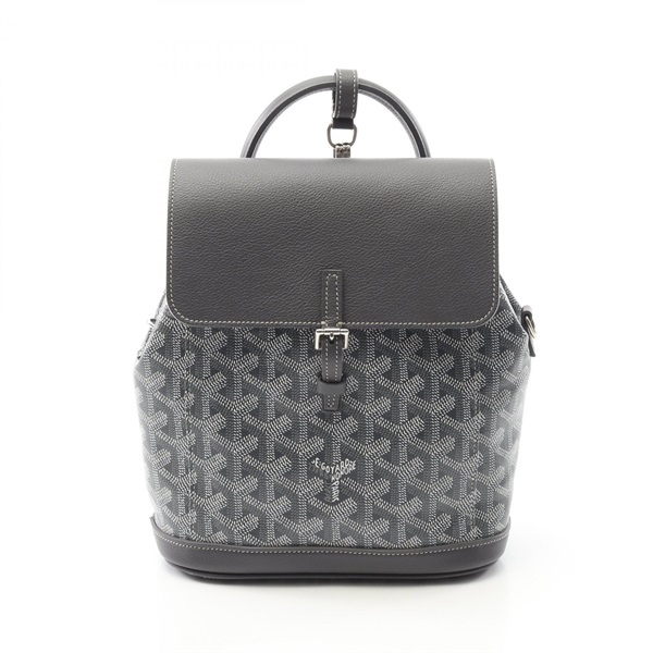 GOYARD Alpin Mini Backpack Bag Canvas Gray Multicolor Used Women