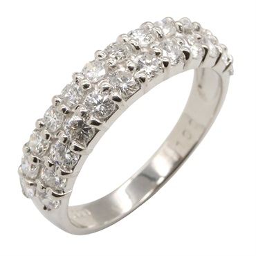 JEWELRY Diamond Ring Pt900 Platinum Used women US size 5.5