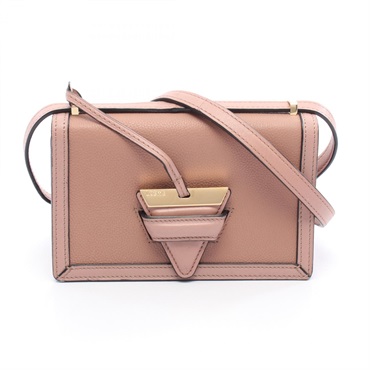 LOEWE Barcelona Small Crossbody Shoulder Bag leather Pink Used Women