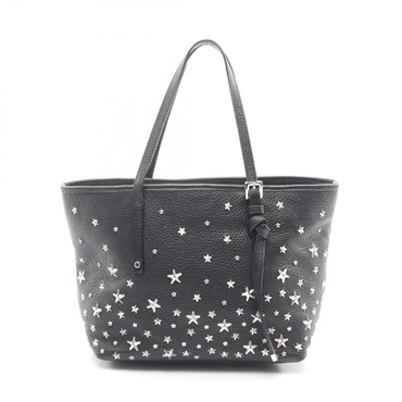 JIMMY CHOO SASHA S Tote Bag leather Black Used Women
