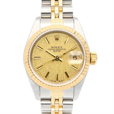 ROLEX Datejust 89 Wrist Watch 69173 Automatic 18KYG Yellow Gold SS used Women