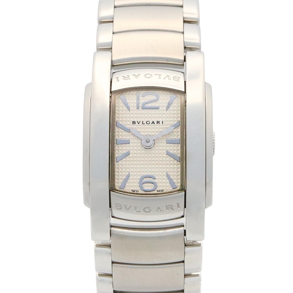 BVLGARI Assioma Wrist Watch AA26S Quartz Stainless Steel Used Women