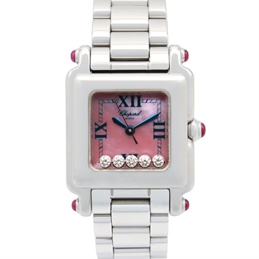 Chopard Happy sports square mini Wrist Watch 27/8893-21 Quartz SS Used Women