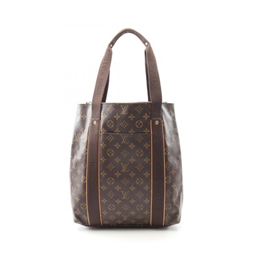 LOUIS VUITTON Cabas Beaubourg Shoulder Tote Hand Bag M53013 Monogram Used LV