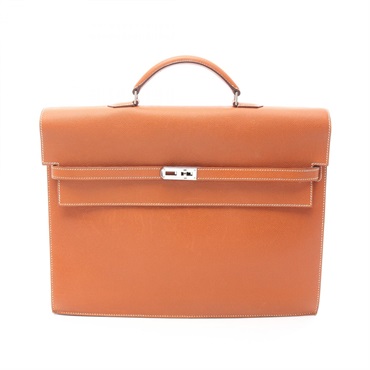 HERMES Kelly Depeche 38 Briefcase 043849CK Epsom leather Brown Gold Used mens J