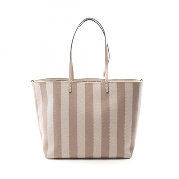 FENDI LARGE ROLL Tote Hand Bag 8BH425AUPJF1SNP canvas leather Beige NEW Women