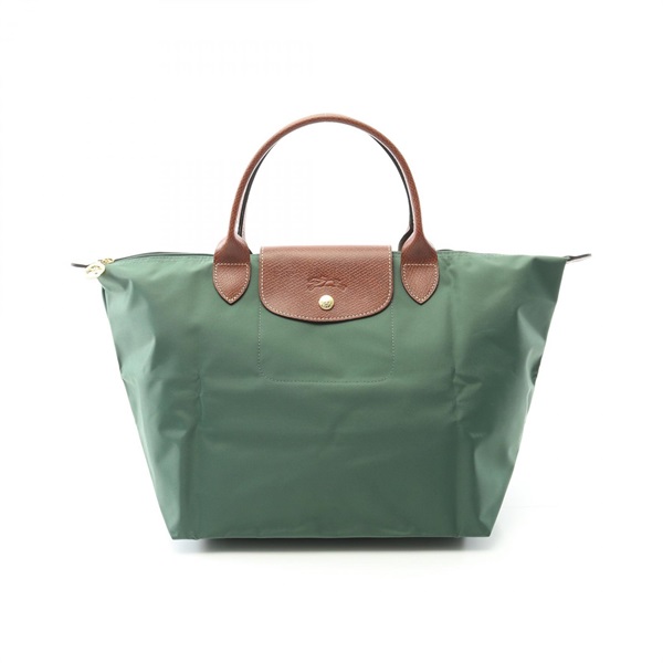 Longchamp Le Pliage Original M Tote Bag L1623089P95 W canvas leather Green NEW