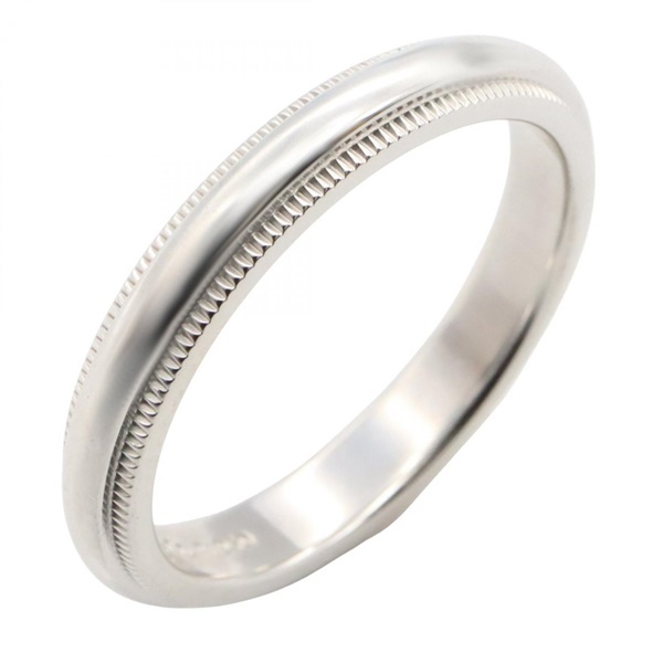TIFFANY＆CO Milgrain Ring Pt950 Platinum Used unisex US size 6.25