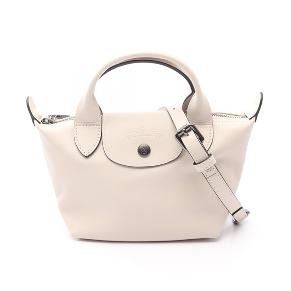 Longchamp Le Pliage Extra XS 2Way Shoulder Handbag leather Beige NEW Women