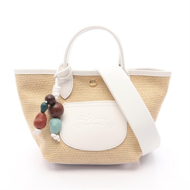 Longchamp Le Pliage Collection XS Basket Shoulder Handbag leather Fabric NEW
