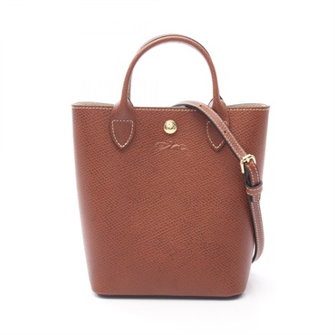 Longchamp Epure XS Shopping 2Way Shoulder Handbag leather Brown NEW Women