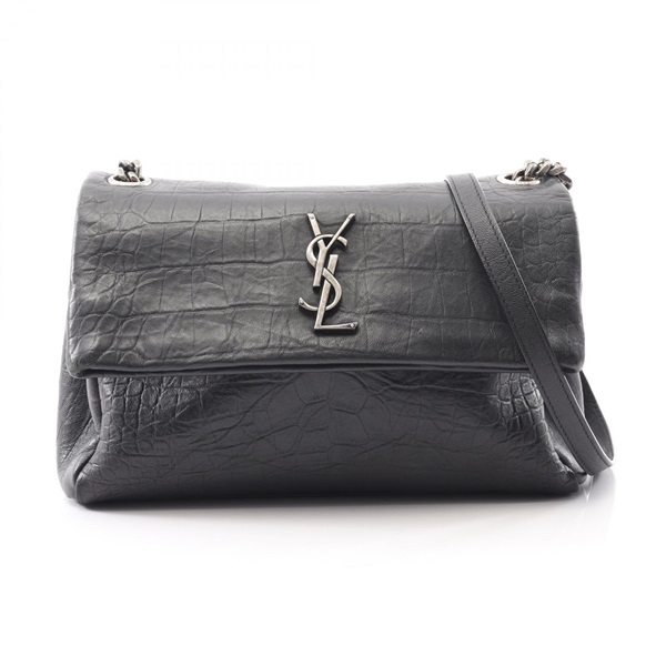 SAINT LAURENT PARIS West Hollywood Chain Shoulder Bag 620663 leather Black Used