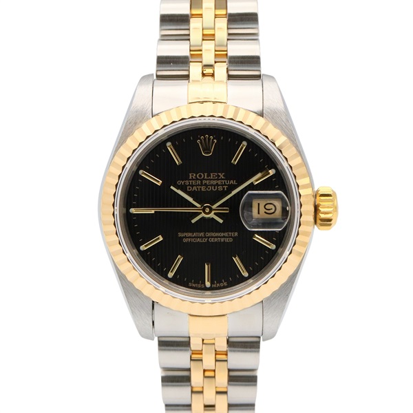 ROLEX Datejust E Wrist Watch 69173 Automatic 18KYG Gold SS Used Women BK